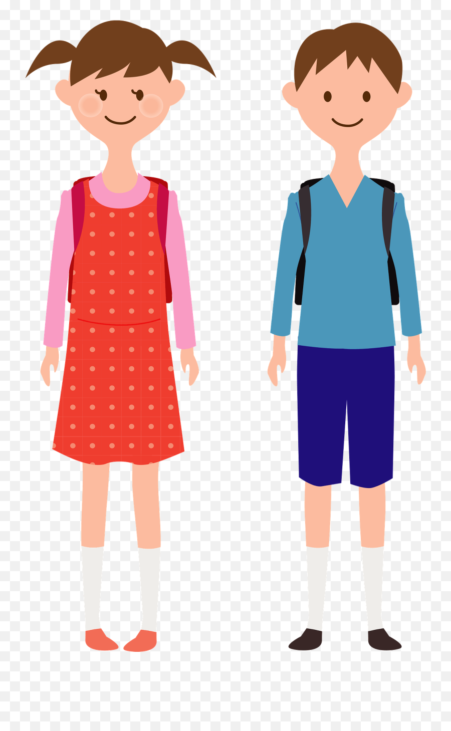 Couple Of Students Clipart Emoji,Students Clipart
