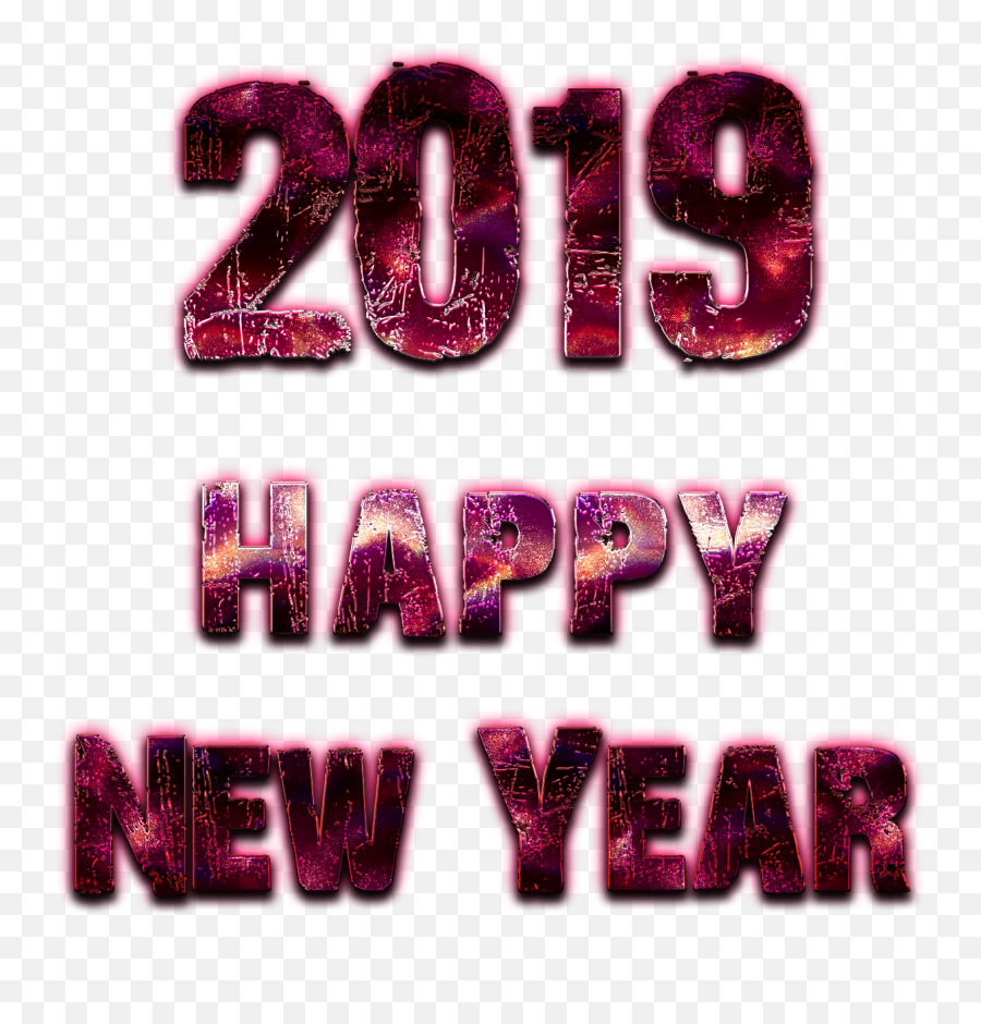 2019 Happy New Year Png Transparent Emoji,Happy New Year Transparent