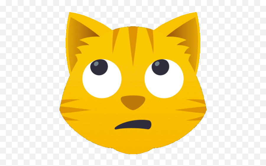 Rolling Eyes Cat Sticker - Rolling Eyes Cat Joypixels Emoji,Cat Eyes Clipart
