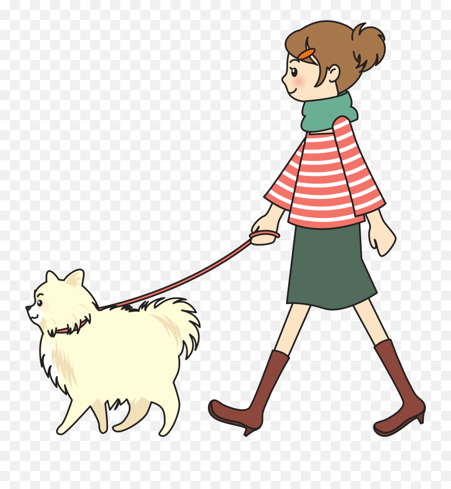 Library Library Walking Dog Png Files - Walking The Dog Clipart Emoji,Walking Clipart
