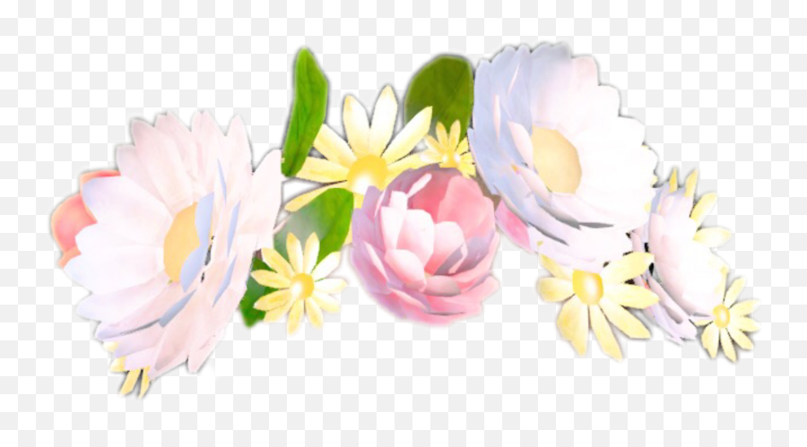 Tumblr Snapchat Png Sticker - Transparent Snapchat Flower Crown Png Emoji,Snapchat Png