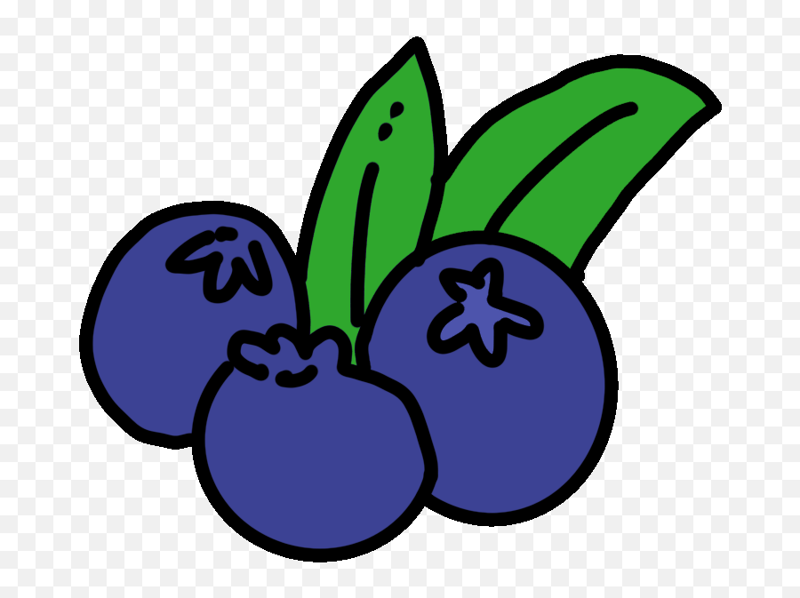Undertale Blueberry Wattpad Kawaii - Blueberry Sticker Gif Png Emoji,Blueberry Clipart