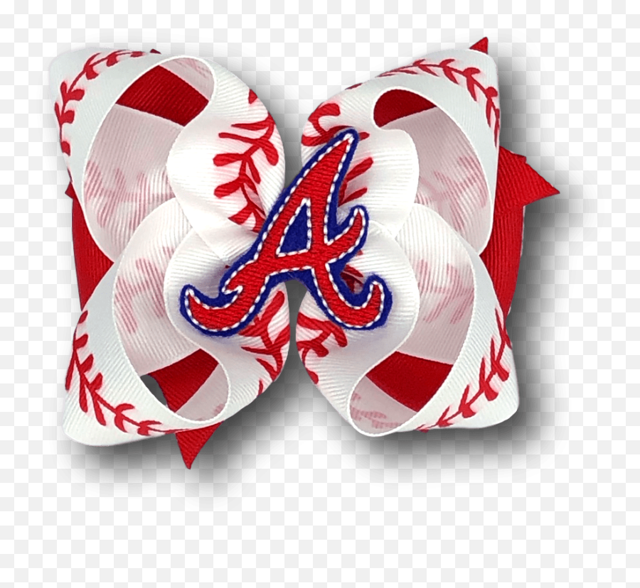 Atlanta Braves Baseball Bow - Art Emoji,Atlanta Braves Logo