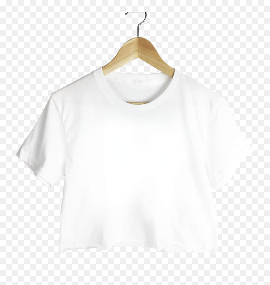 White Crop Top - Solid Emoji,White Shirt Png