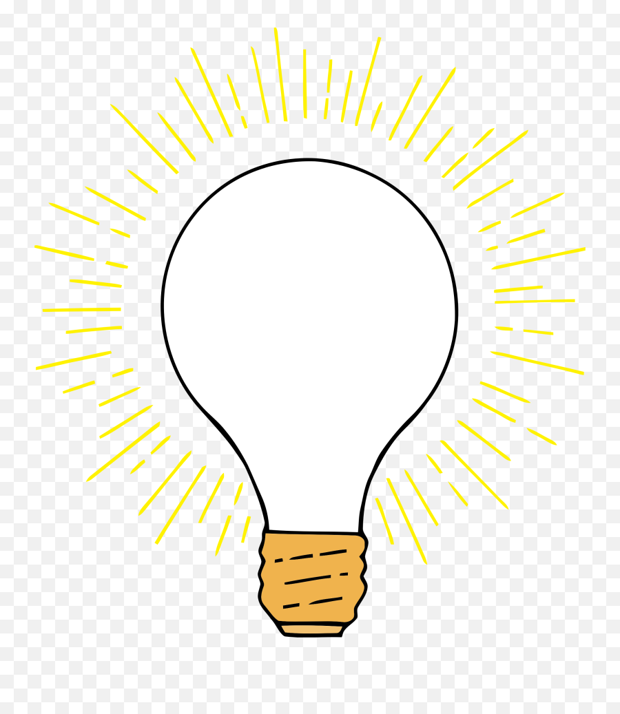 Light Bulb Free Lightbulb Clipart 2 - Light Bulb In The Dark Clipart Emoji,Lightbulb Clipart