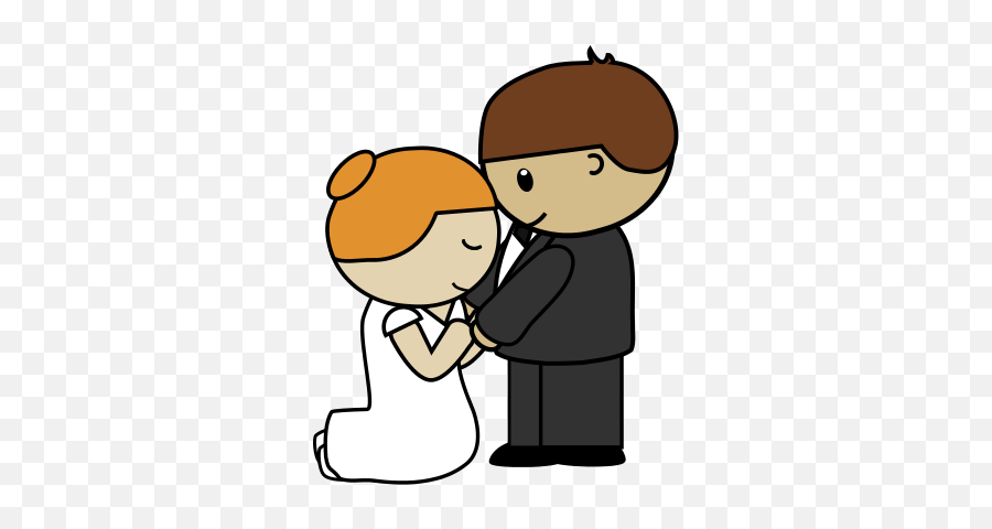 Download Hd Bride And Groom Free To Use - Clip Art Emoji,Bride And Groom Clipart