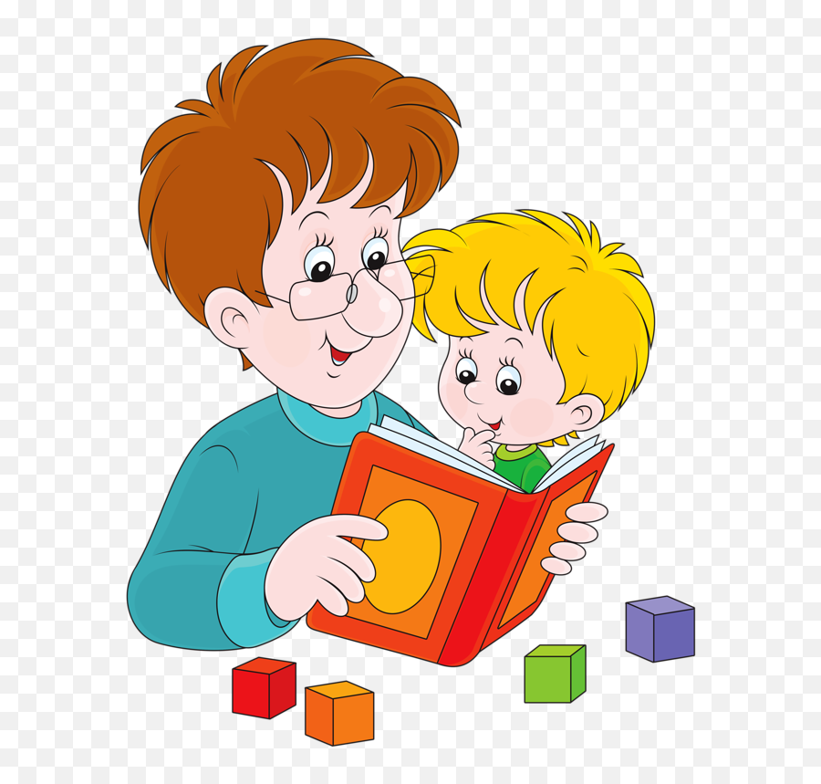 Png Clip Art School And Craft - Person Reading Clipart Read With Dad Clipart Png Emoji,Craft Clipart