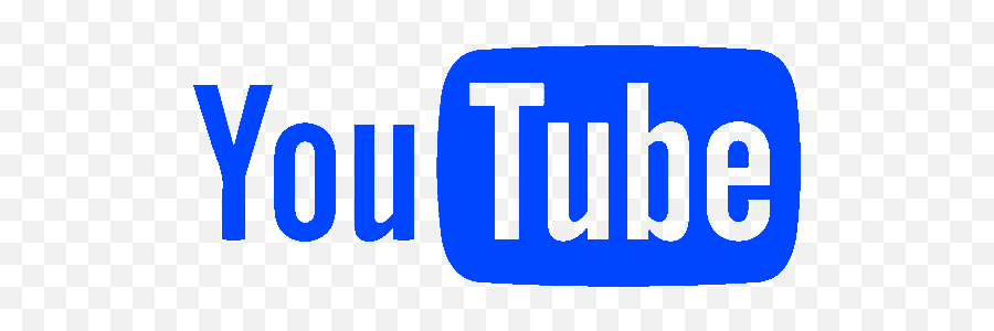 Youtube Youtubechannel Logo Sticker - Blue Transparent Background Youtube Logo Emoji,Blue Youtube Logo