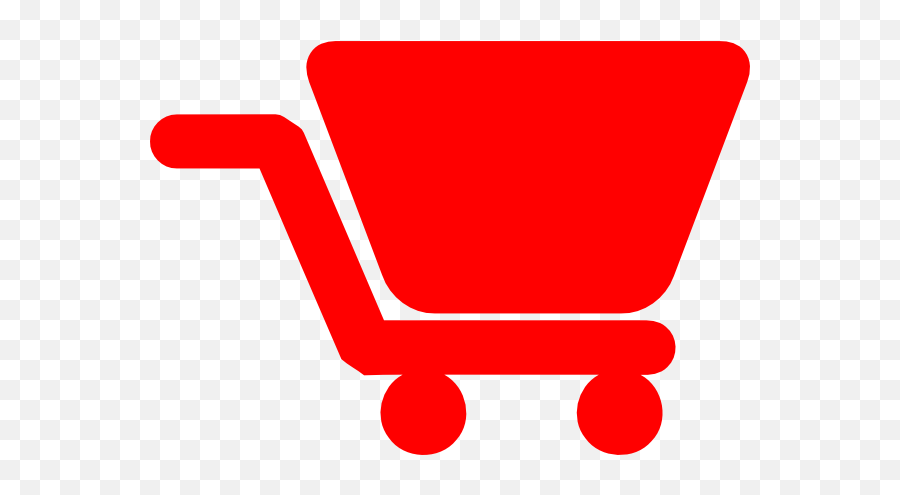 Clipart Shopping Cart - Red Transparent Cart Icon Png Emoji,Shopping Carts Clipart