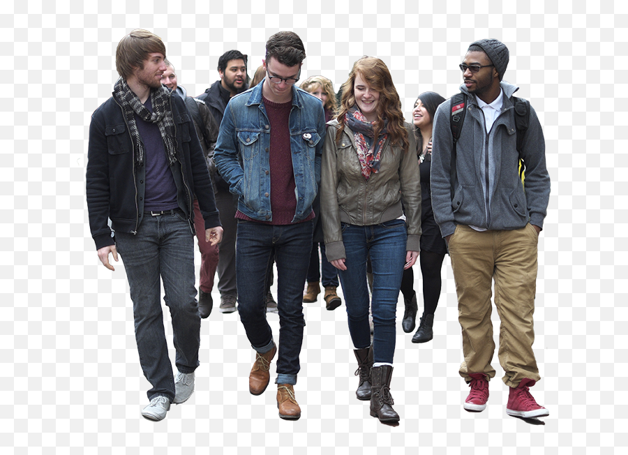Group Of People Png Transparent Png - Front People Walking Png Emoji,Group Of People Png