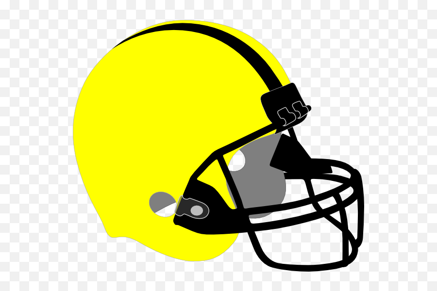 Yellow Football Helmet Clip Art At - Blue Football Helmet Clip Art Emoji,Football Helmet Clipart