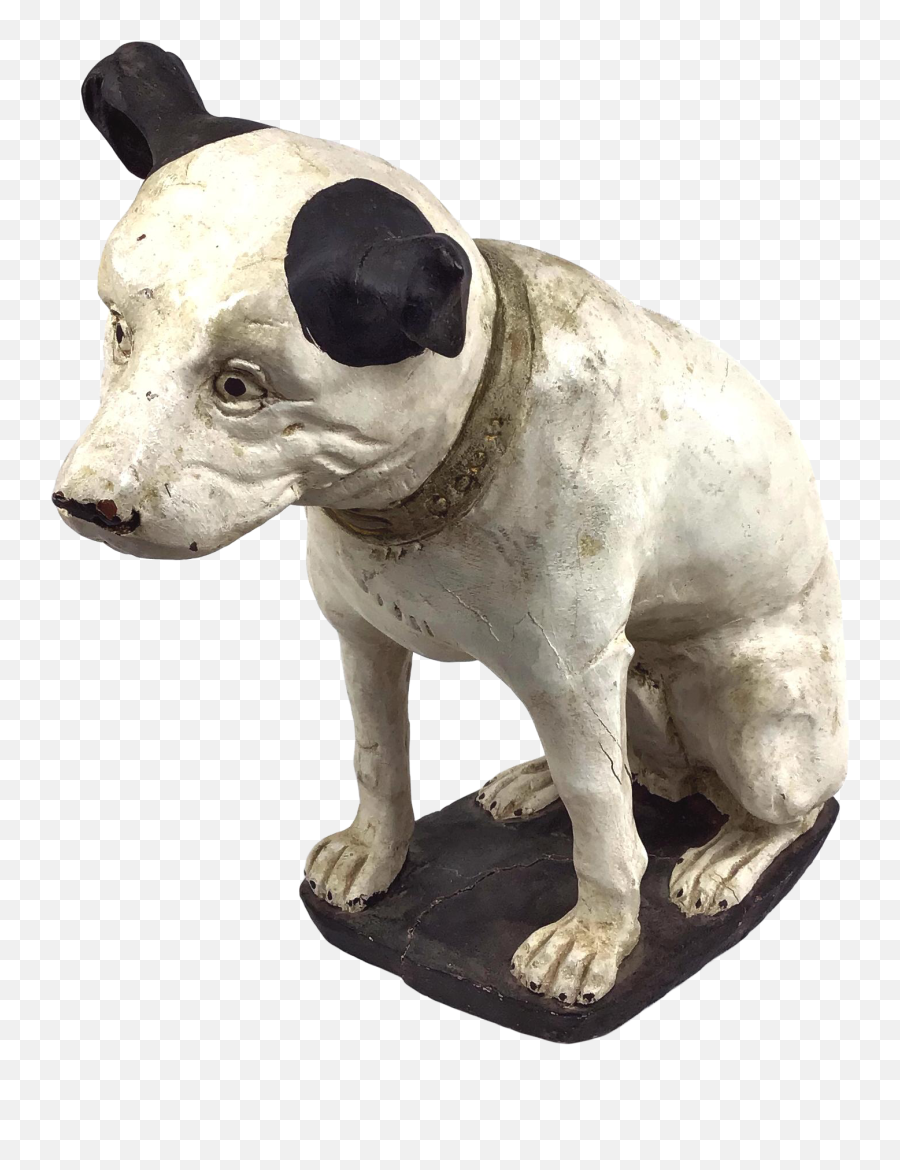 1930s Vintage Hand Carved Wood Rca - Dog Supply Emoji,Rca Dog Logo