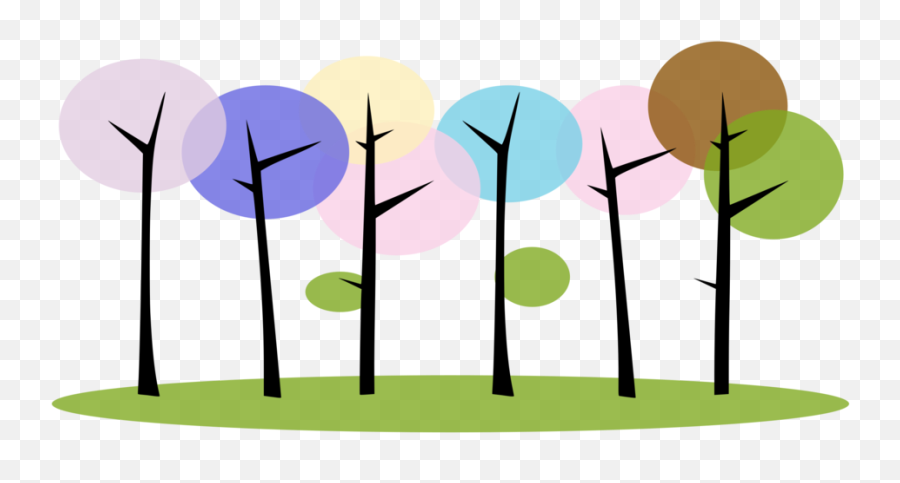 Plantflowertree Png Clipart - Royalty Free Svg Png Row Of Trees Animated Emoji,Watercolor Tree Png