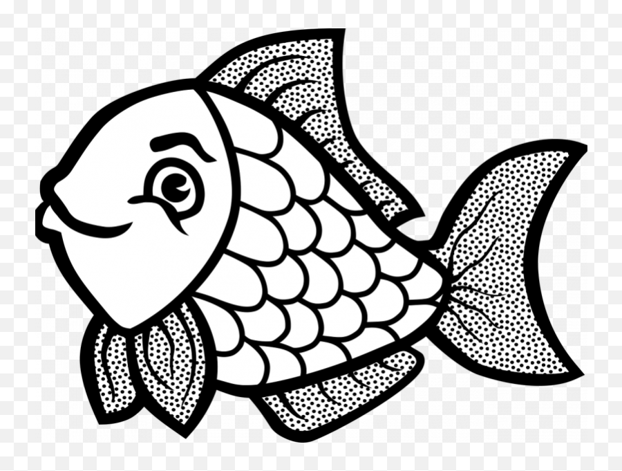 Download Fish Coloring Page - Imágenes De Animales Vertebrados Para Colorear Emoji,Fish Clipart Black And White
