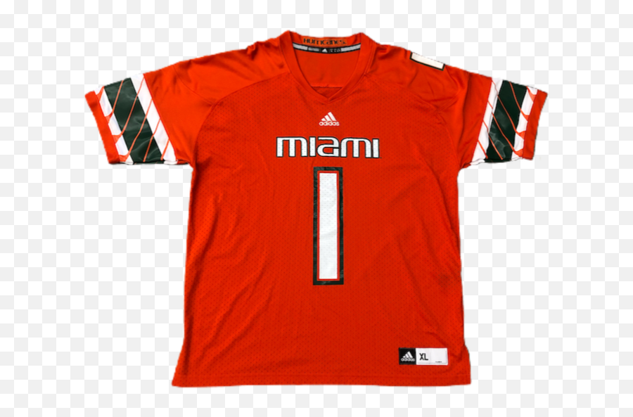 Vintage 2000u0027s Miami Hurricanes Jersey Size X - Large Emoji,Miami Hurricanes Logo Png