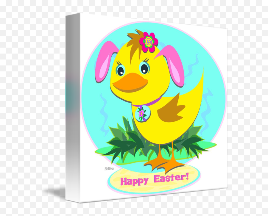 Duck With Bunny Ears By Pam Kai Emoji,Easter Bunny Ears Png