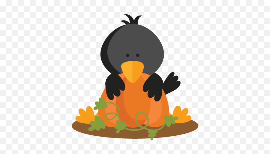 Crow Behind Pumpkin Svg Scrapbook Cut File Cute Clipart Emoji,Hay Bale Clipart
