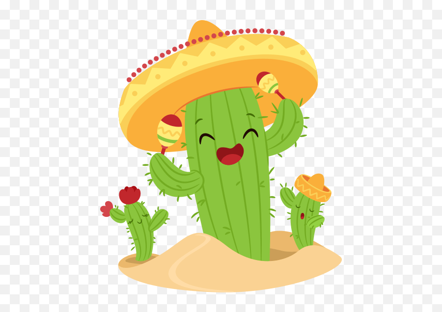 Picture - Cute Mexican Cactus Clipart Emoji,Cactus Clipart