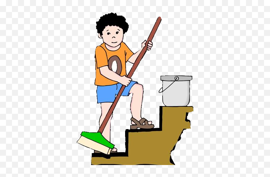 Brother Doing Household Chores Clipart - Brother Doing Household Chores Clipart Emoji,Brother Clipart