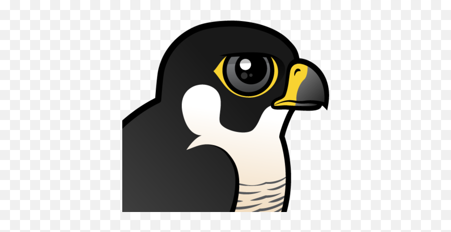 Cute Peregrine Falcon - Cute Peregrine Falcon Clipart Emoji,Falcon Clipart