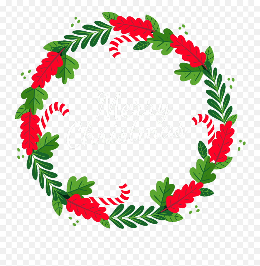 Free U0026 Cute Christmas Wreath Clipart For Your Holiday - Floral Emoji,Floral Wreath Clipart