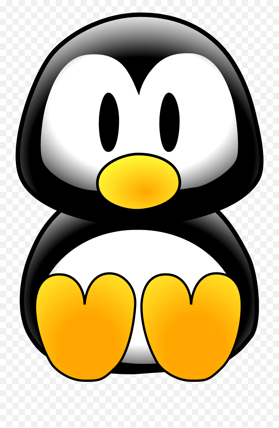 Cartoon Penguin Clipart - Penguin Clip Art Emoji,Penguin Clipart