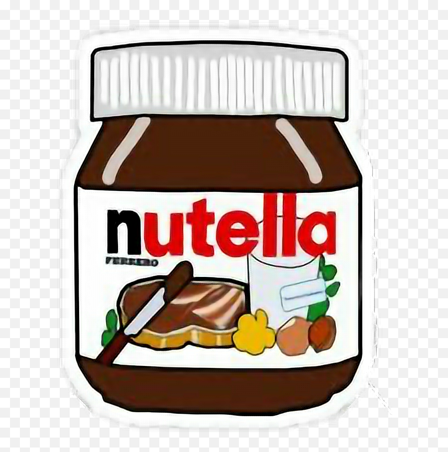 Nutella Png Transparent Cartoon - Nutella Cartoon Emoji,Nutella Logo