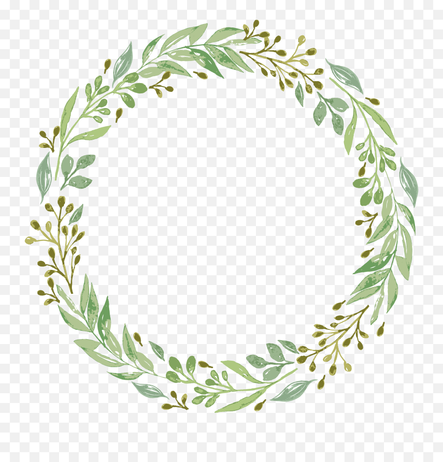Grapes Clipart Wreath Grapes Wreath - Green Leaf Wreath Png Emoji,Wreath Clipart