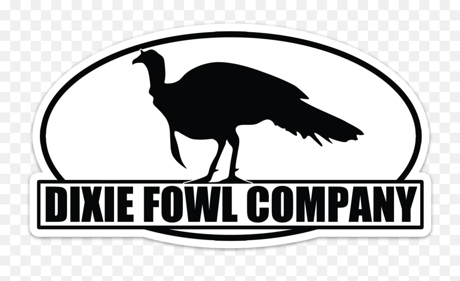 Signature Turkey Logo Decal - Dixie Fowl Logo Emoji,X Logo