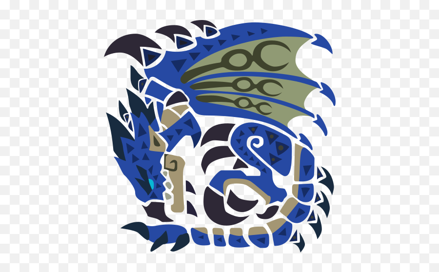 Azure Rathalos Monster Hunter World Wiki - Monster Hunter World Azure Rathalos Icon Emoji,Azzure Logo