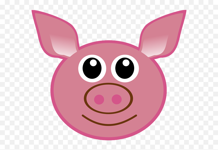 Porcine Logo Boar Head Pork Farm Animal - Pig Ears Clipart Emoji,Piglet Logo
