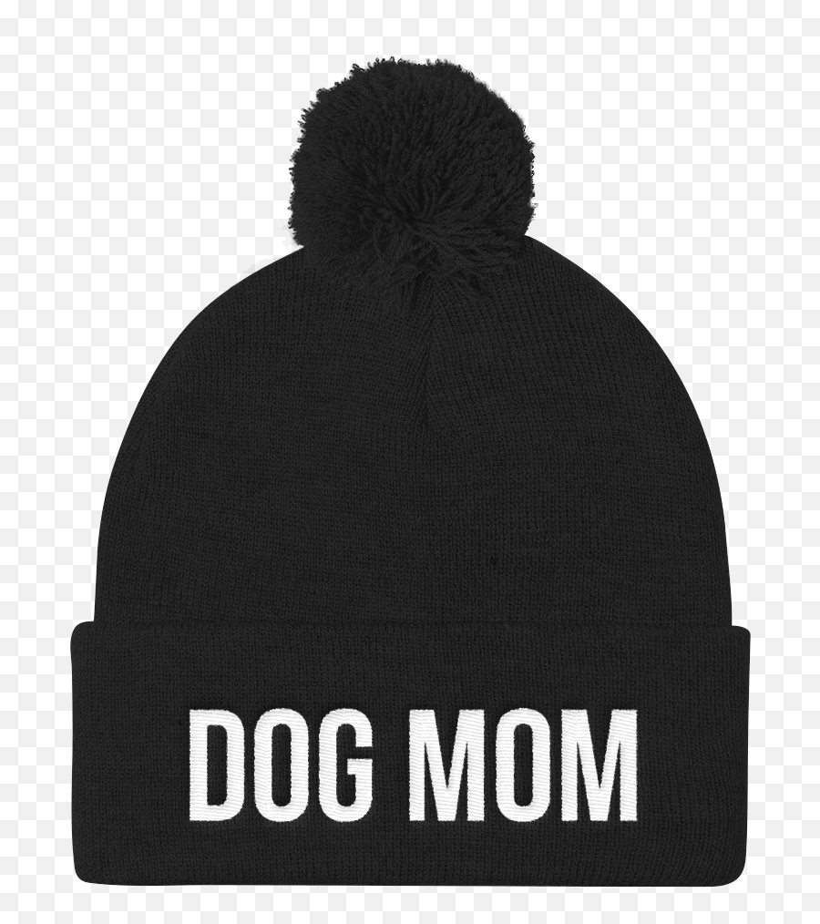Dog Mom Embroidered Pom Pom Knit Beanie - Captain America Emoji,Pom Pom Clipart Black And White