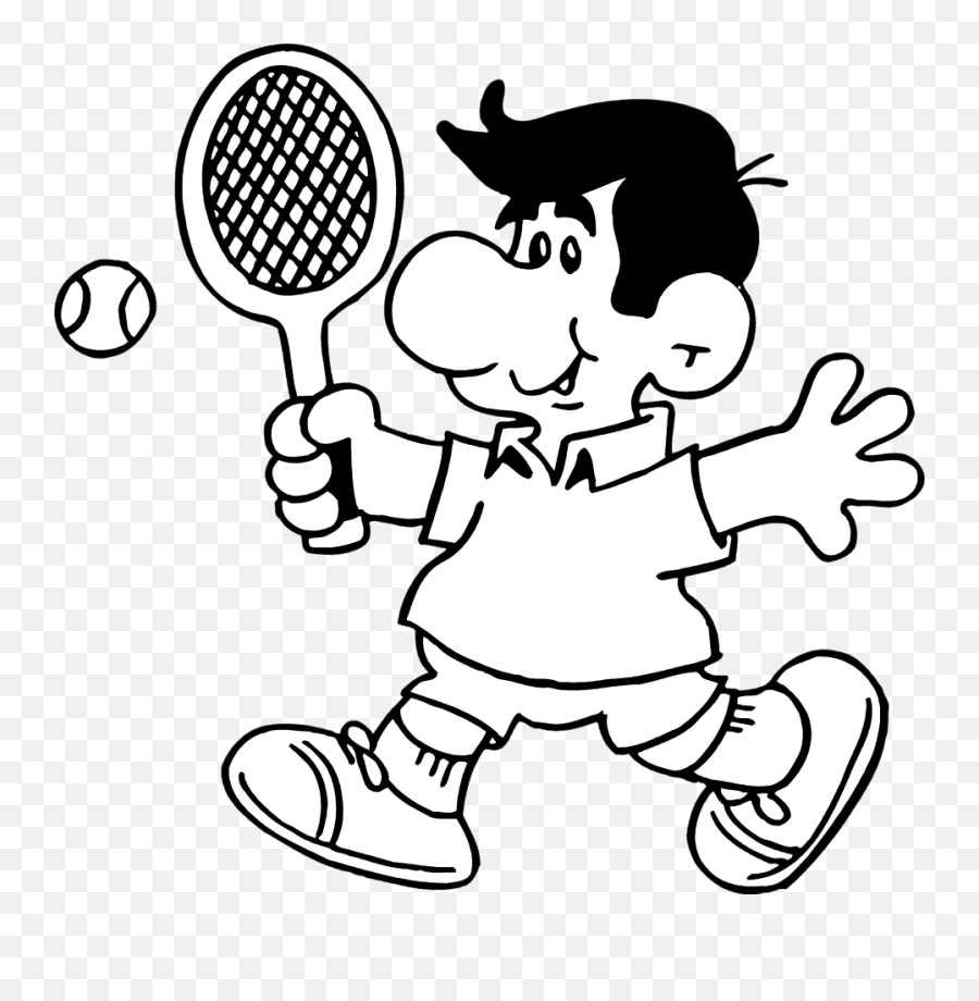 Cartoon Playing Tennis - Clipart Best Clipart Best Tennis Ball Draw Cartoon Emoji,Playing Clipart