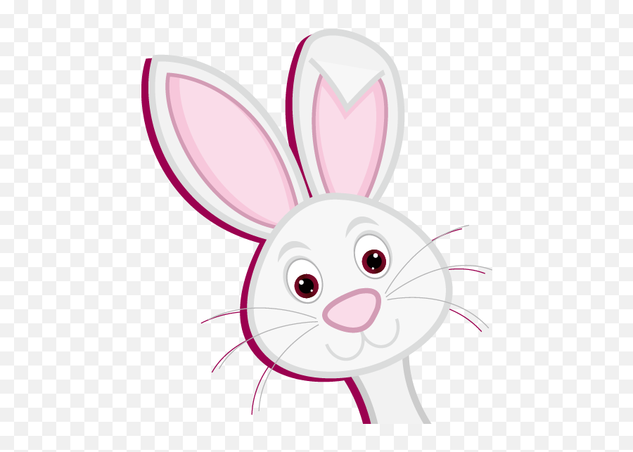 Download Cute Hare Domestic Cartoon Rabbit Easter Bunny - Coelho Orelha Pascoa Png Emoji,Easter Chick Clipart