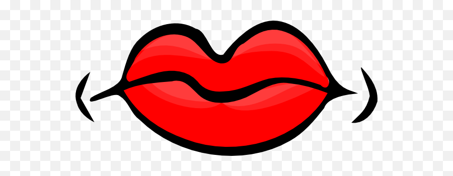Red Lips Picture Cartoon Colour In - Clipart Best Cartoon Lips Clip Art Emoji,In Clipart