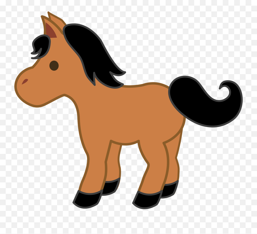 Cute Baby Clipart - Cute Horse Clip Art Emoji,Horse Clipart