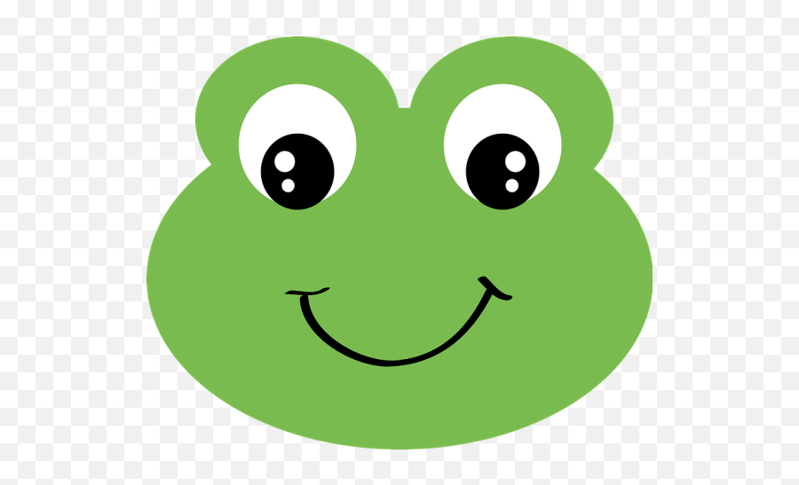 Happy Frog Face Clipart - Happy Emoji,Face Clipart