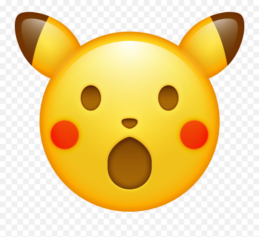 Pikachu Emoji Clipart,Surprised Emoji Transparent