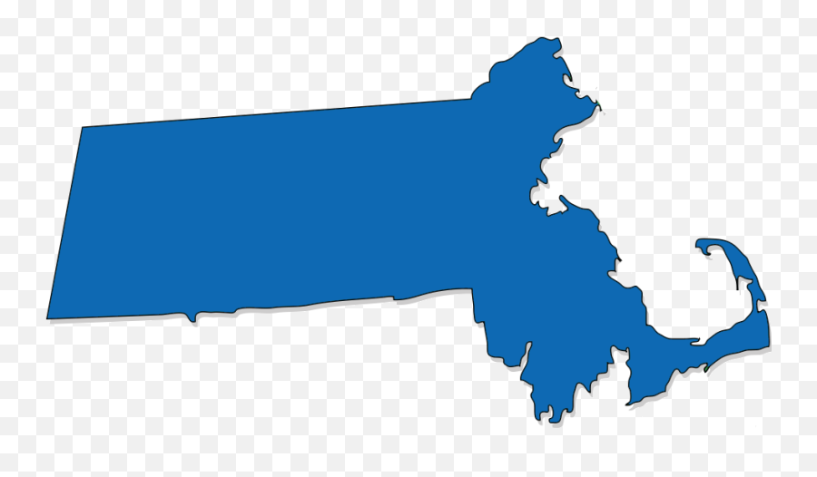 Massachusetts State Outline Blue Emoji,Massachusetts Png