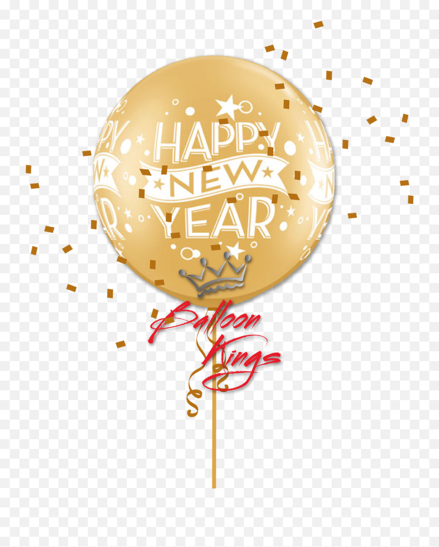 30in Latex Gold New Year Confetti Emoji,Confetti Emoji Png