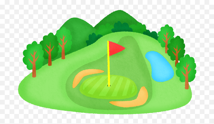 Golf Course Free Clipart Illustrations - Japaclip Emoji,Golf Green Clipart