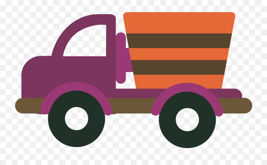 Car Pickup Truck Clip Art - Vector Cartoon Pickup Truck Emoji,Pickup Truck Clipart Free