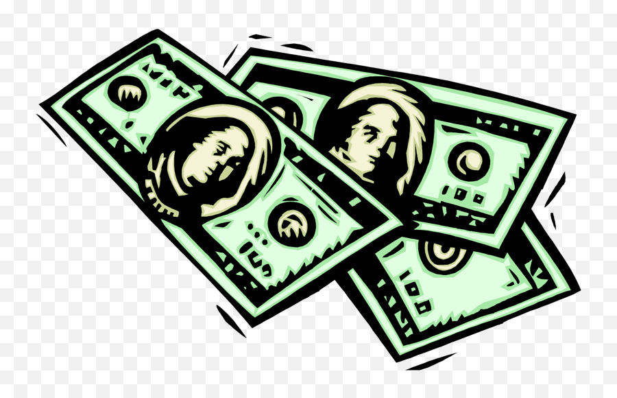 Dollar Bill Clip Art Png Image With No - Money Bills Clip Art Emoji,Dollar Clipart