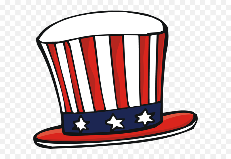 Download Hd Uncle Sam Top Hat - Transparent Background Uncle Sam Hat Clipart Emoji,Top Hat Transparent