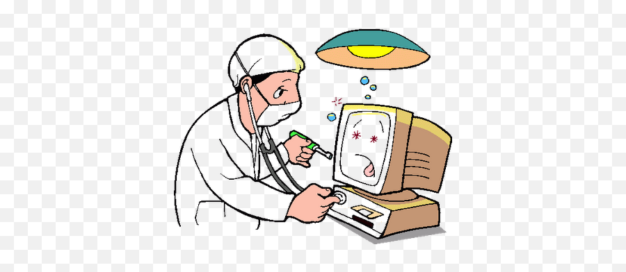 Computer Doctor Clipart - 400x311 Png Clipart Download Doctor Using Computer Clipart Emoji,Doctor Clipart