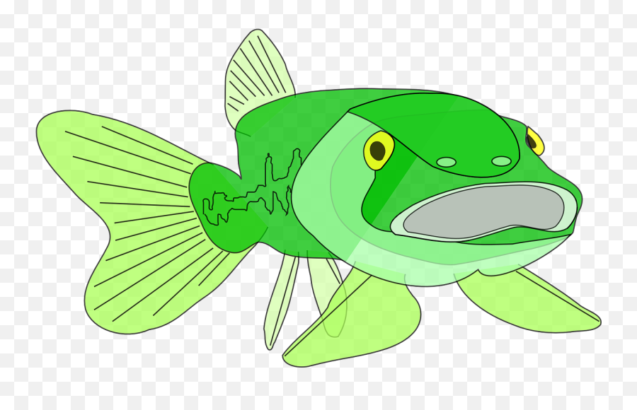 Large - Pez Robalo De Boca Grande Emoji,Bass Fish Clipart