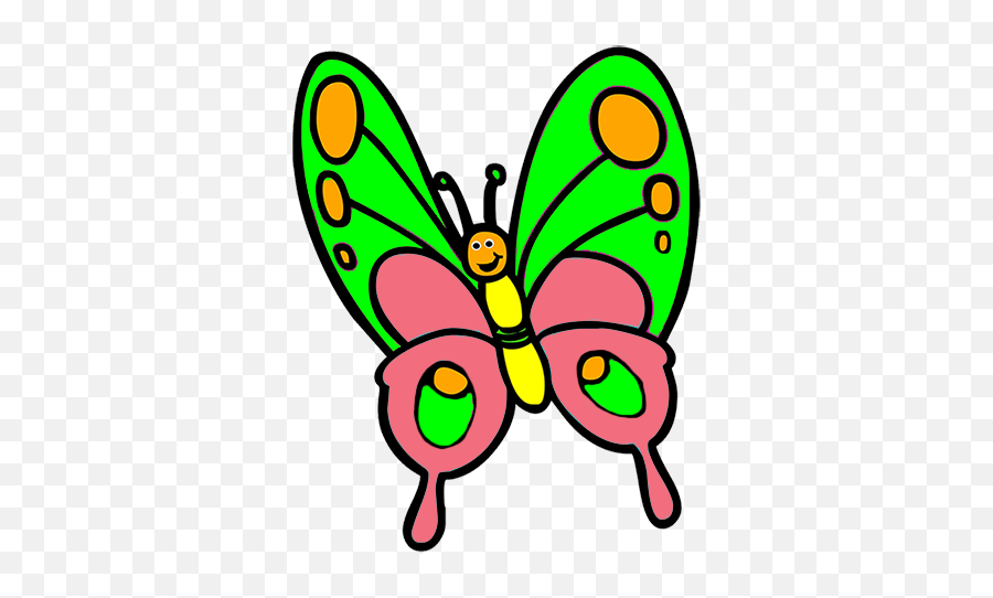 Butterfly Clip Art Butterfly Clipart Graphicsde 2 - Clipartix Butterfly Cartoon Clipart Png Emoji,Butterfly Clipart