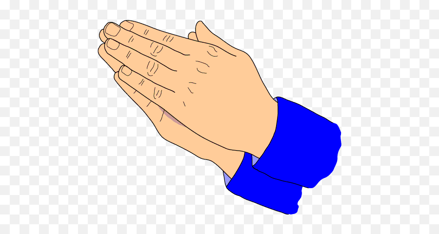 Praying Hands Clip Art Schliferaward - Praying Hands Cartoon Transparent Emoji,Hands Clipart