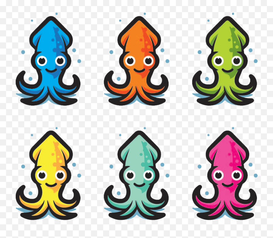 Squid Clipart Deep Sea Creature - Clip Art Emoji,Squid Clipart