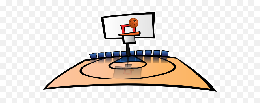 Basketball Court Clipart - Transparent Basketball Background Png Emoji,Basketball Court Clipart